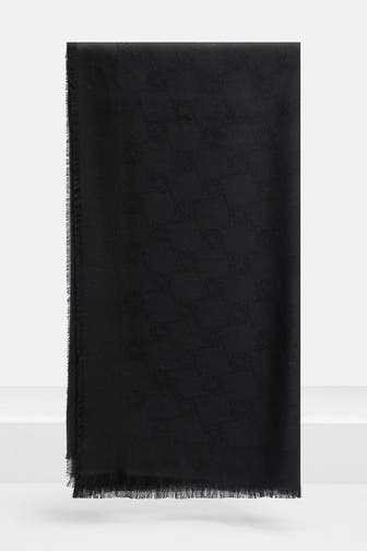 AIGNER Seidenmix-Tuch schwarz