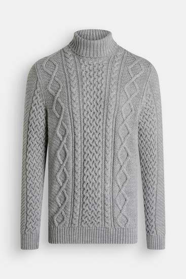 SUPERDRY - Rollkragenpullover grau