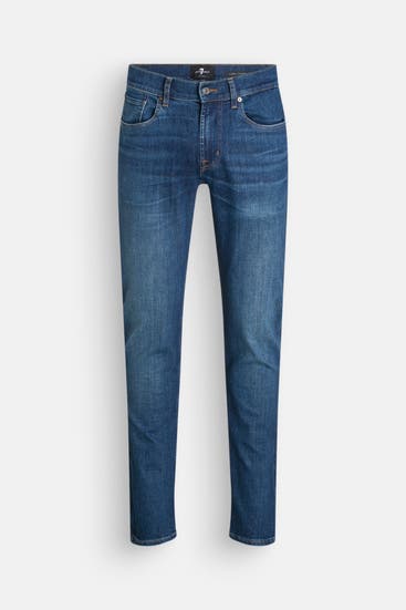 7 FOR ALL MANKIND - Jeans 'Slimmy tapered' mittelblau