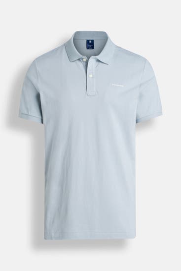 G-STAR - Polo-Shirt 'Oluv' taubenblau