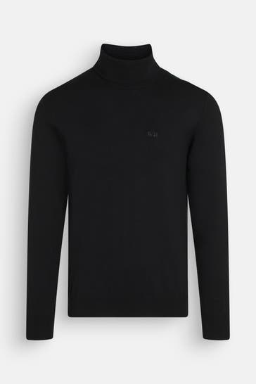 LA MARTINA Rollkragenpullover schwarz