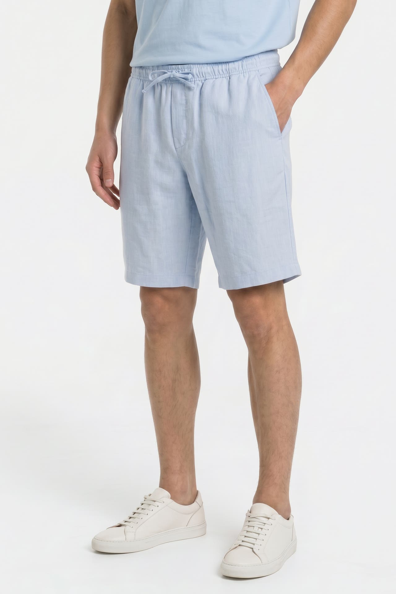TOMMY HILFIGER Leinenmix-Shorts hellblau, Bild 1
