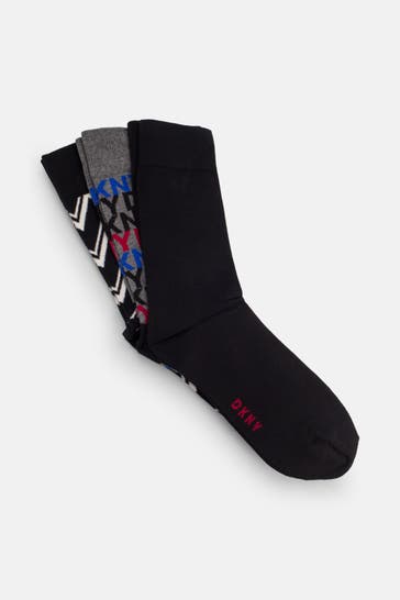 DKNY 3er-Pack Strümpfe 'Dooley' mehrfarbig