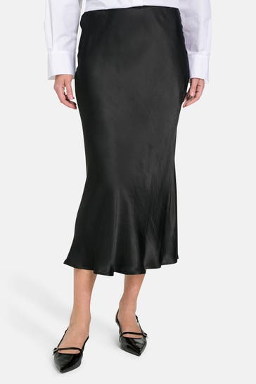 COMMA, Satin-Rock schwarz