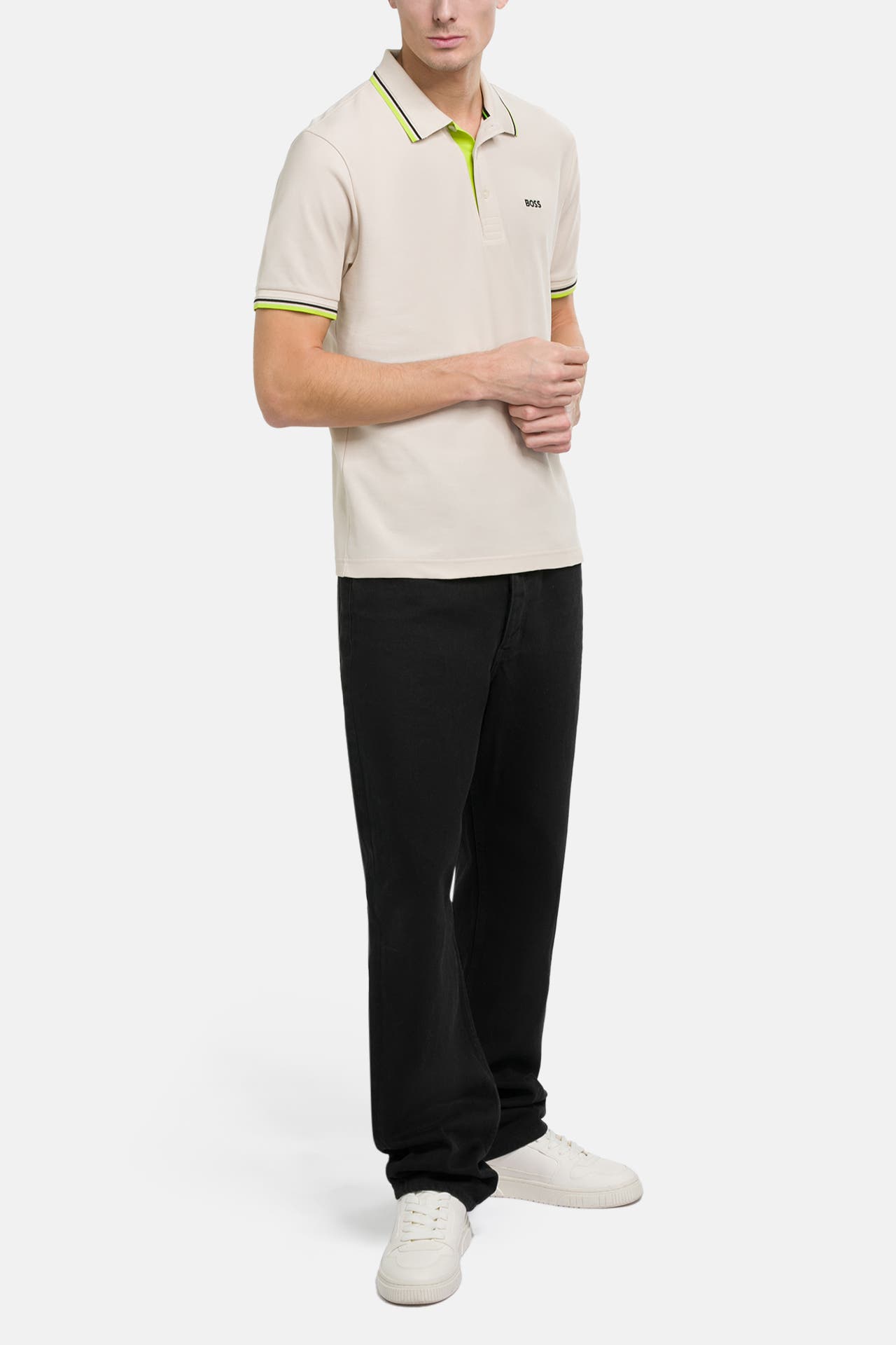 BOSS GREEN Polo-Shirt 'Paddy' beige, Bild 1