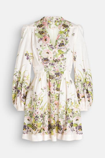ZIMMERMANN Leinenkleid 'Halliday' floral