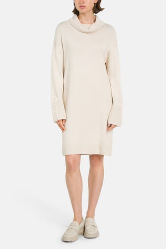 COMMA, Strickkleid beige