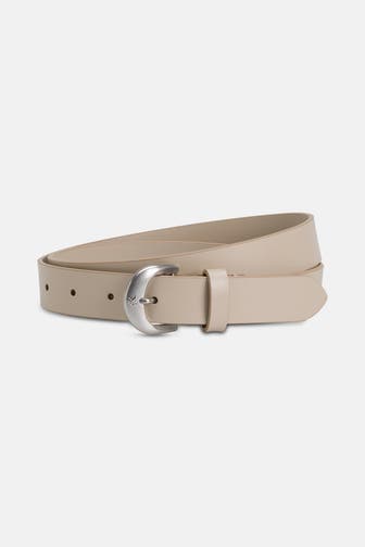 CALVIN KLEIN Ledergürtel beige