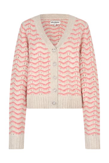 LOLLYS LAUNDRY Strickjacke 'Lano' gemustert