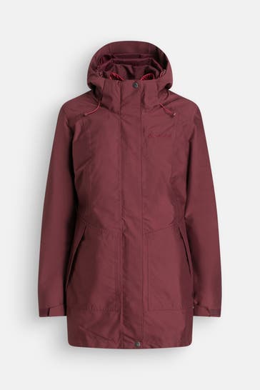 VAUDE 3 in 1 Jacke 'Idris' burgunder