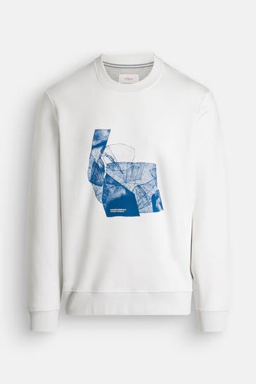 S.OLIVER Sweatshirt offwhite