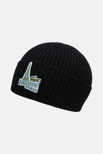 LACOSTE Beanie schwarz