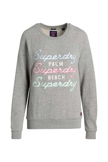 SUPERDRY Sweatshirt hellgrau
