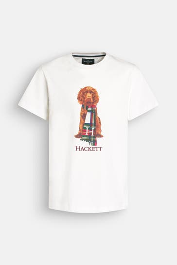HACKETT T-Shirt 'Heritage Harry' weiß