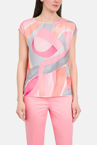 BETTY BARCLAY Blusenshirt lachs gemustert