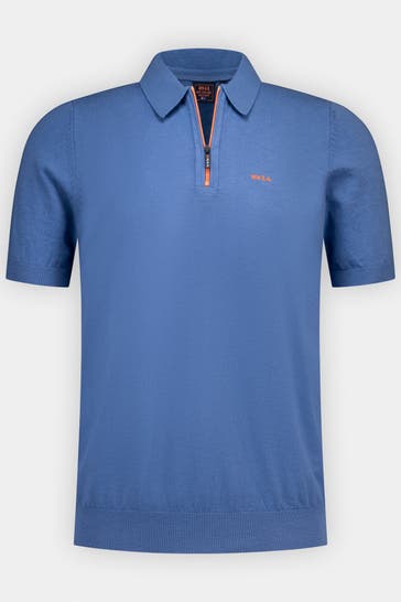 NEW ZEALAND AUCKLAND Polo-Shirt azurblau