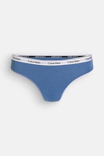 CK UNDERWEAR String taubenblau