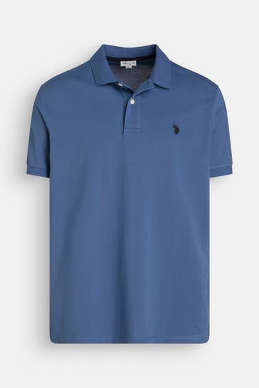 U.S. POLO ASSN. Polo-Shirt graublau