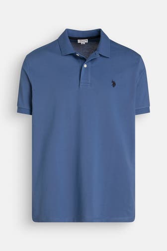 U.S. POLO ASSN. Polo-Shirt graublau