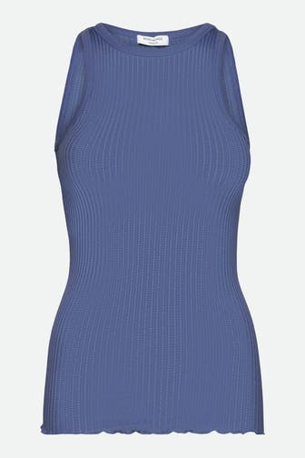 ROSEMUNDE Seidenmix-Top azurblau