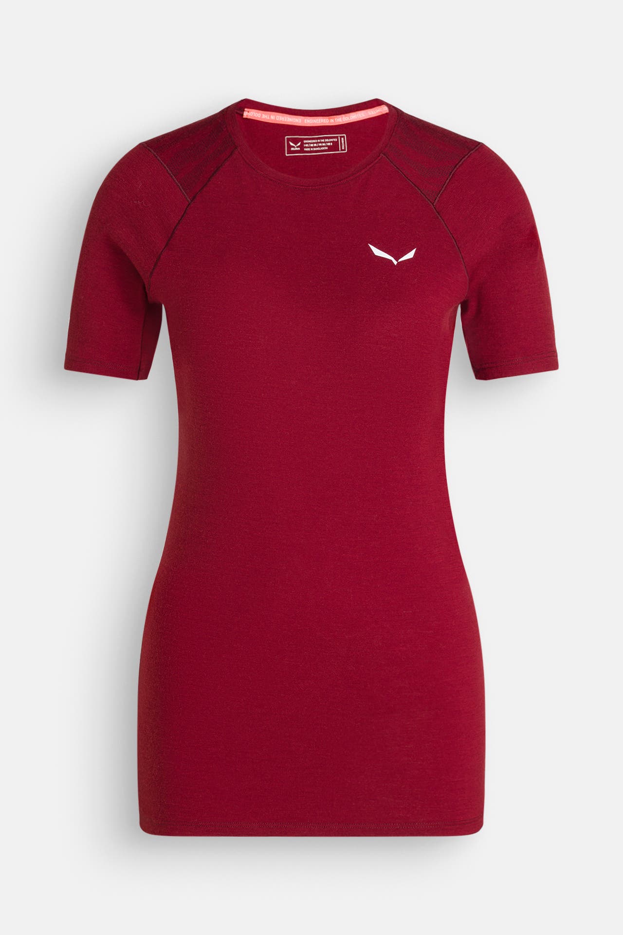 SALEWA Wollmix-Shirt 'Cristallo Warm' dunkelrot, Bild 1