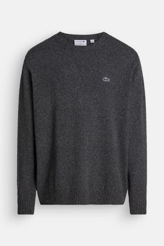 LACOSTE Wollmix-Pullover grau