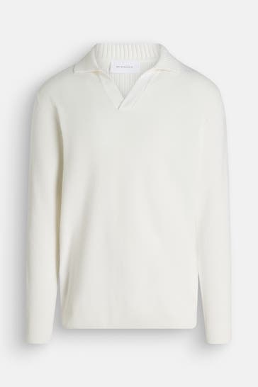 BALDESSARINI Strickpullover 'Karlo' weiß