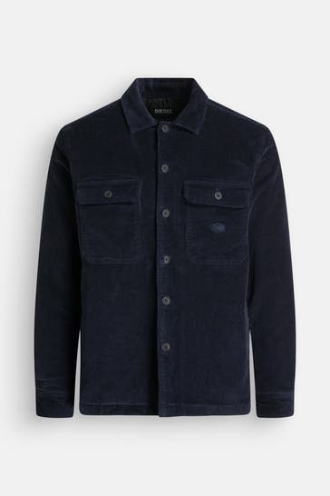 DIESEL Cordjacke 'Hirt' dunkelblau