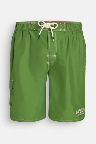 SUPERDRY Badeshorts grün