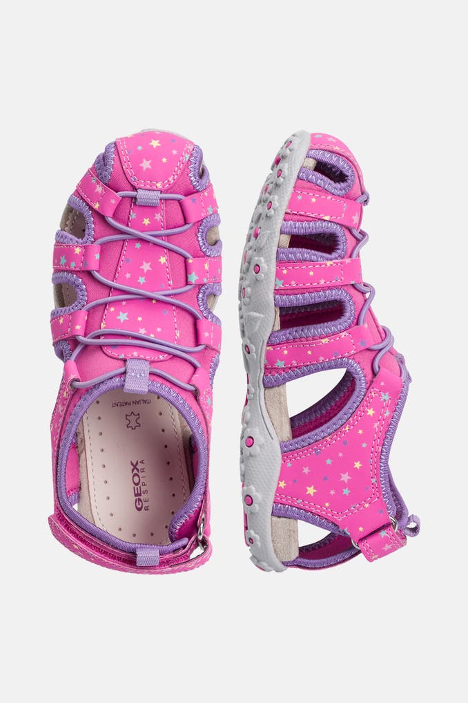 GEOX Sandalen 'J S.Roxanne' rosa-lila » günstig online kaufen