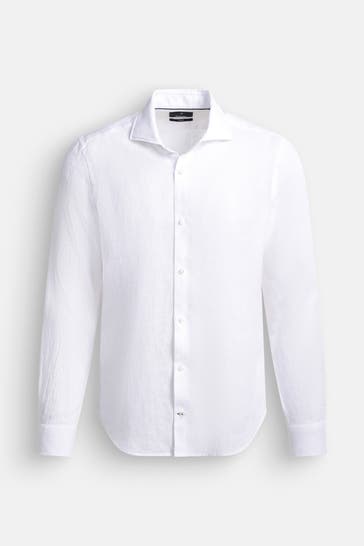 JOOP! Leinenhemd weiß