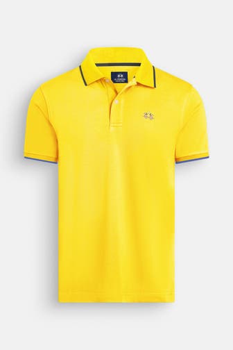 LA MARTINA Polo-Shirt zitronengelb