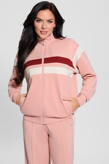 GUESS Sweatjacke rosa