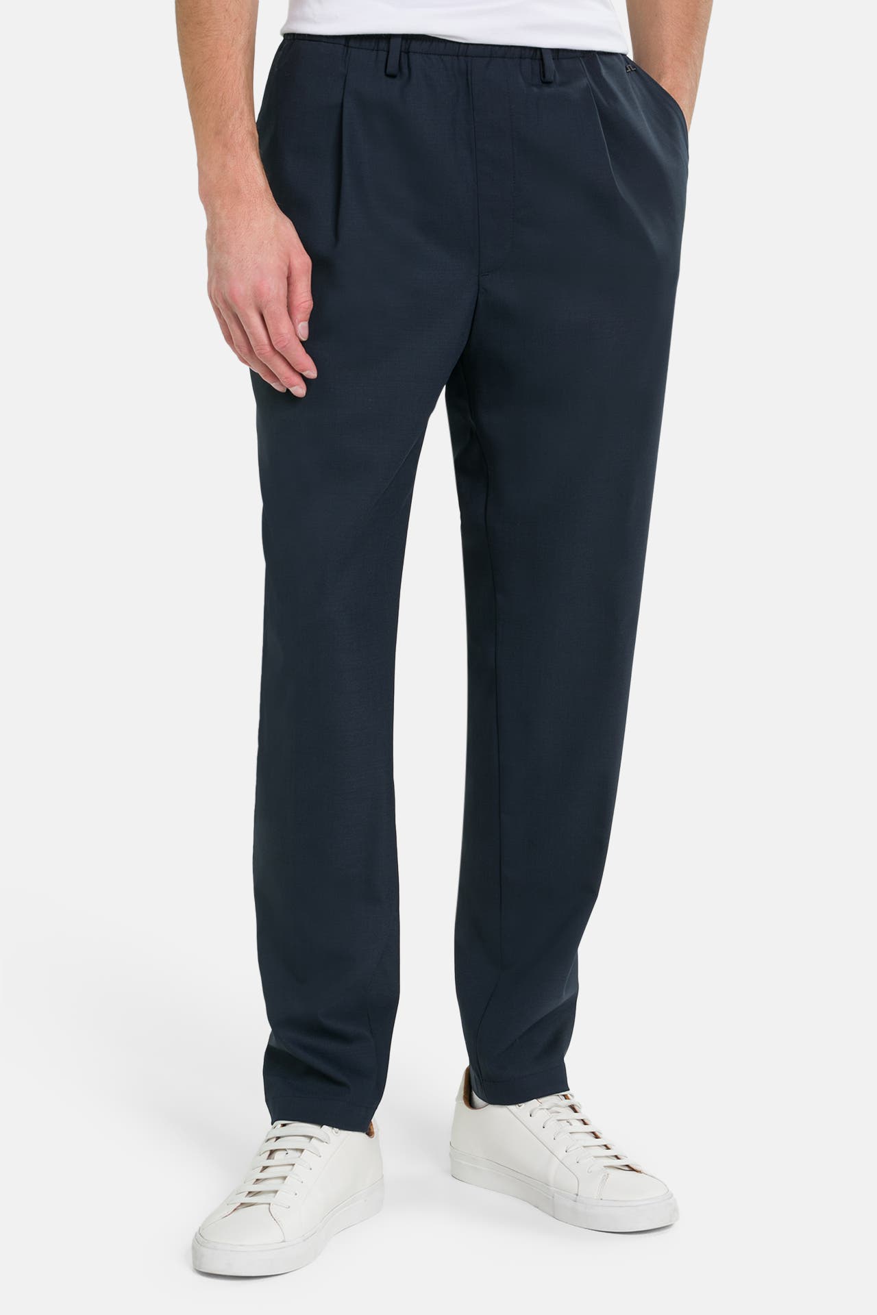 J.LINDEBERG SPORTSWEAR Wollmix-Stoffhose 'Harris' schwarzblau, Bild 1