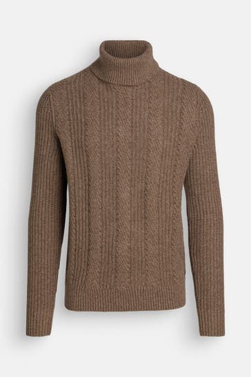 BOGNER Wollpullover braun