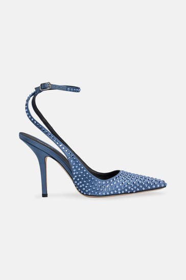 GUESS Pumps taubenblau