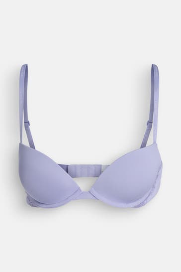 CK UNDERWEAR Push Up-BH flieder