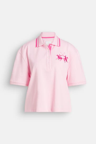 LA MARTINA Polo-Shirt rosa