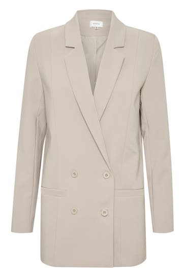 GESTUZ Longblazer 'Joelle' hellbraun