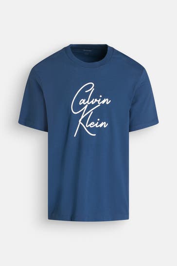 CALVIN KLEIN T-Shirt azurblau