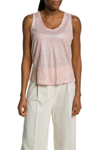 TED BAKER Leinen-Top 'Lavanna' rosé