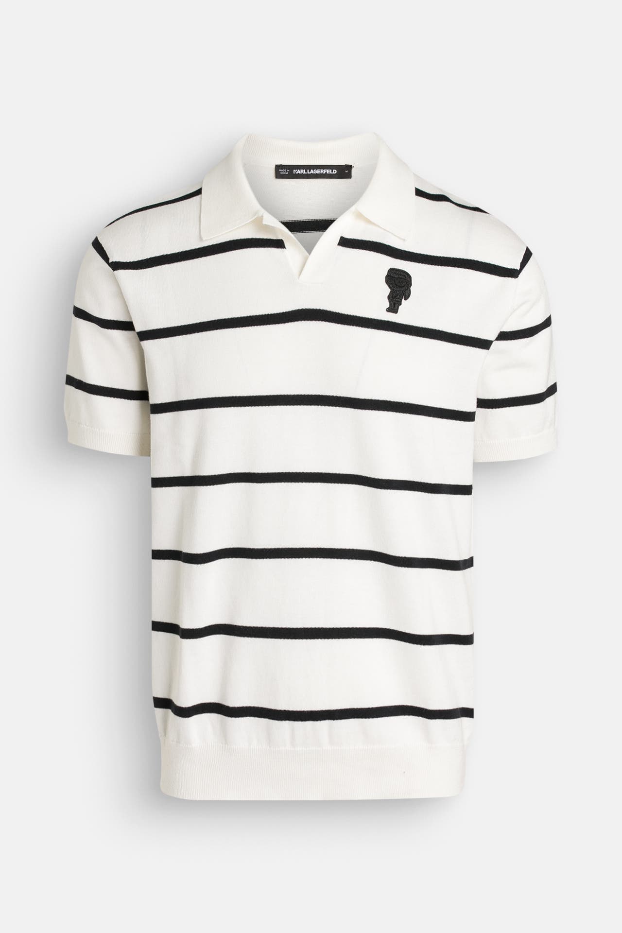 KARL LAGERFELD Strick-Polo gestreift, Bild 1