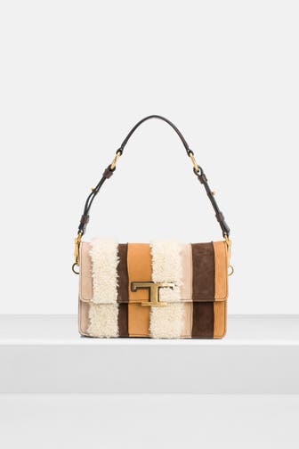 TOD'S Schultertasche gestreift