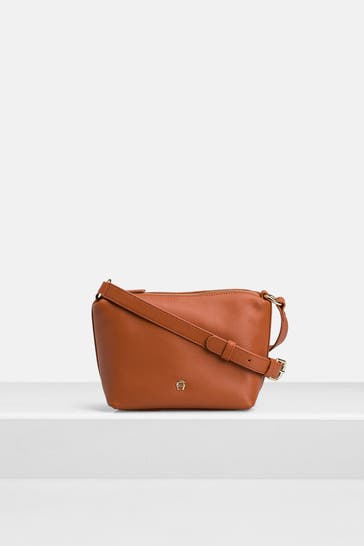 AIGNER Umhängetasche 'Cowhide' cognac