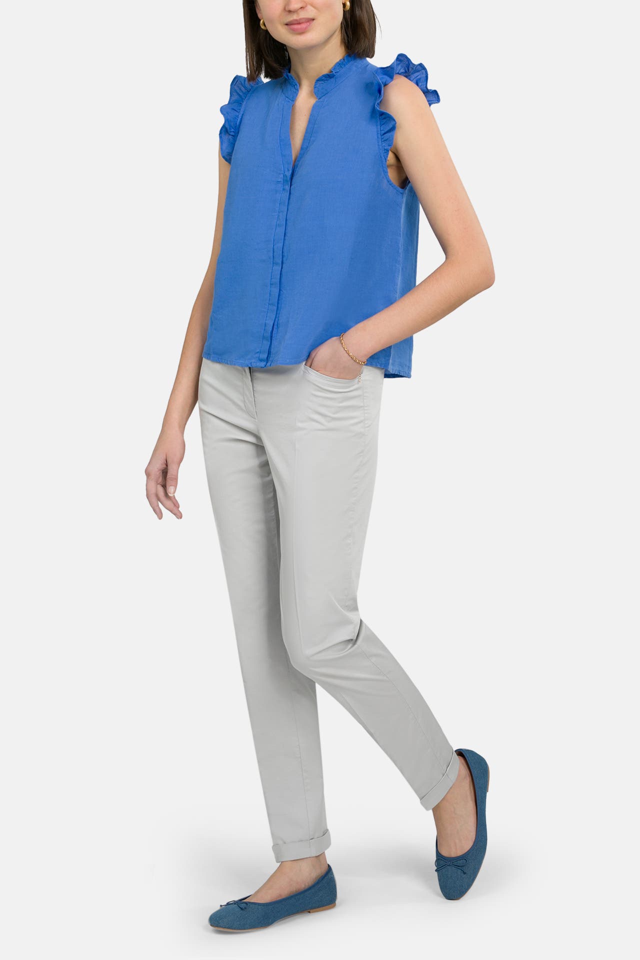 RAFFAELLO ROSSI Stoffhose 'Ute' hellgrau, Bild 1