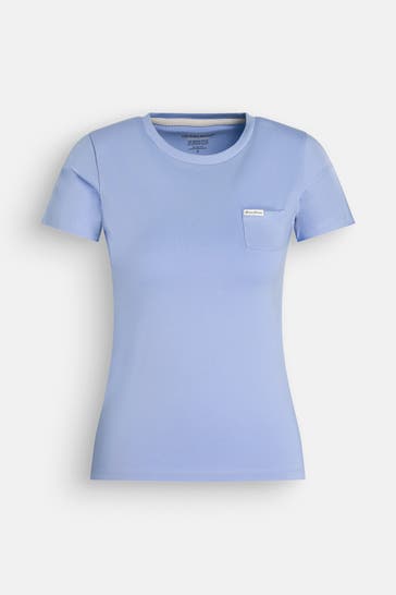 GUESS T-Shirt taubenblau