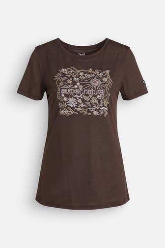 SUPER.NATURAL Funktionsshirt braun