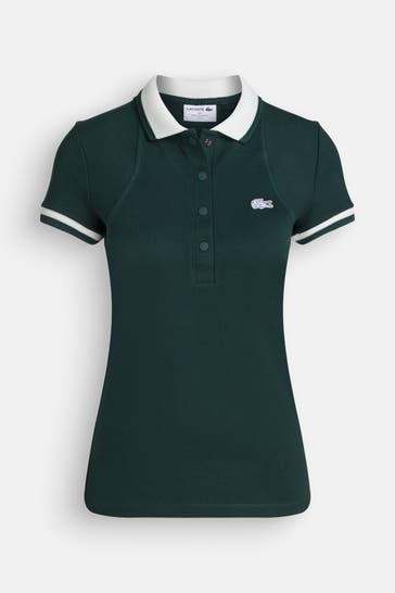 LACOSTE Polo-Shirt dunkelgrün