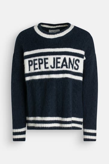 PEPE JEANS Strickpullover 'Wrenley' zweifarbig