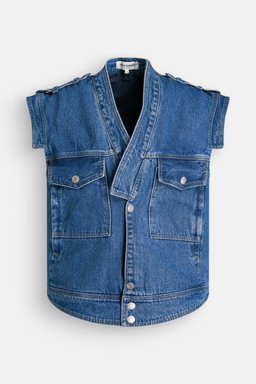 LOLLYS LAUNDRY Jeansweste dunkelblau